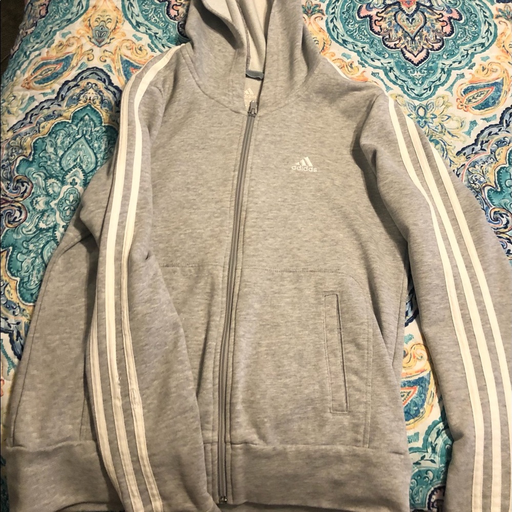 Adidas Zip Hoodie Sz:Medium